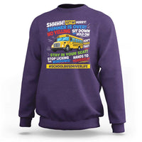 Funny School Bus Driver Life Sweatshirt Back to School Teacher Kids
