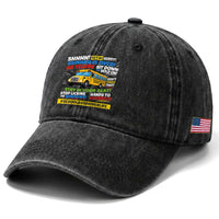 Funny School Bus Driver Life Washed Cotton Baseball Cap Back to School Teacher Kids