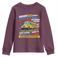 Funny School Bus Driver Life Youth Sweatshirt Back to School Teacher Kids