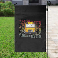 School Bus Driver Life Back to School Teacher Kids Garden Flag