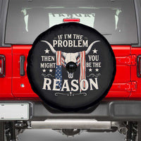 Cow Bull Skull American Flag Vintage Western Spare Tire Cover - Wonder Print Shop