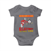 Funny Electrician Baby Onesie Remember Kids Electricity Will Kill You - Wonder Print Shop