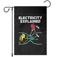 Funny Electricity Garden Flag Ohm's Law Electricity Explained - Wonder Print Shop