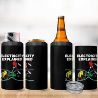 Funny Electricity 4 in 1 Can Cooler Tumbler Ohm's Law Electricity Explained - Wonder Print Shop