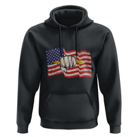 Electrician American Flag Hoodie Patriotic Electrical Worker - Wonder Print Shop