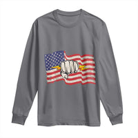 Electrician American Flag Long Sleeve Shirt Patriotic Electrical Worker - Wonder Print Shop
