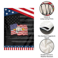 Electrician American Flag Garden Flag Patriotic Electrical Worker