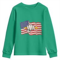 Electrician American Flag Youth Sweatshirt Patriotic Electrical Worker - Wonder Print Shop