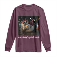 Somebody's Feral Aunt Long Sleeve Shirt Funny Neil The Seal Meme