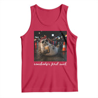 Somebody's Feral Aunt Tank Top Funny Neil The Seal Meme