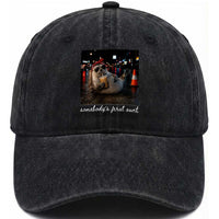 Somebody's Feral Aunt Washed Cotton Baseball Cap Funny Neil The Seal Meme
