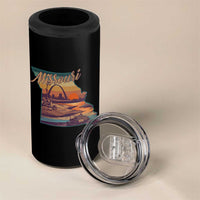 Retro Gateway Arch St Louis Missouri Map Outline 4 in 1 Can Cooler Tumbler