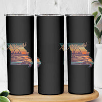 Retro Gateway Arch St Louis Missouri Map Outline Skinny Tumbler