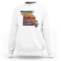 Retro Gateway Arch St Louis Missouri Map Outline Sweatshirt