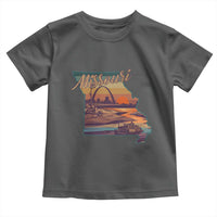 Retro Gateway Arch St Louis Missouri Map Outline Toddler T Shirt