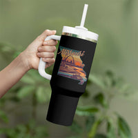 Retro Gateway Arch St Louis Missouri Map Outline Tumbler With Handle
