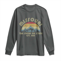 Retro Missouri The Show Me State USA America Souvenir Gift Long Sleeve Shirt The Show Me State USA America Souvenir