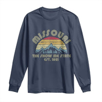 Retro Missouri The Show Me State USA America Souvenir Gift Long Sleeve Shirt The Show Me State USA America Souvenir