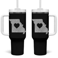 Missouri Home Distressed Missouri State Map with Heart Tumbler With Handle