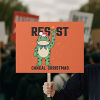 Resist Frog Protest Sign Funny Portland Protest ICE Activist Meme - Wonder Print Shop