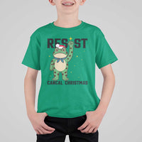 Resist Frog T Shirt For Kid Funny Portland Protest ICE Activist Meme - Wonder Print Shop