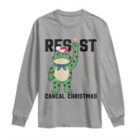 Resist Frog Long Sleeve Shirt Funny Portland Protest ICE Activist Meme - Wonder Print Shop