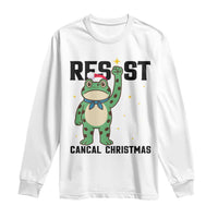 Resist Frog Long Sleeve Shirt Funny Portland Protest ICE Activist Meme - Wonder Print Shop