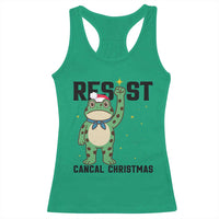 Resist Frog Racerback Tank Top Funny Portland Protest ICE Activist Meme - Wonder Print Shop