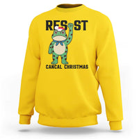 Resist Frog Sweatshirt Funny Portland Protest ICE Activist Meme - Wonder Print Shop