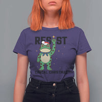 Resist Frog T Shirt For Women Funny Portland Protest ICE Activist Meme - Wonder Print Shop