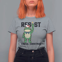 Resist Frog T Shirt For Women Funny Portland Protest ICE Activist Meme - Wonder Print Shop