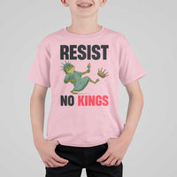 Resist Frog T Shirt For Kid No Kings In America Political 2025 - Wonder Print Shop