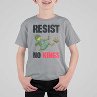 Resist Frog T Shirt For Kid No Kings In America Political 2025 - Wonder Print Shop