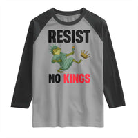 Resist Frog Raglan Shirt No Kings In America Political 2025 - Wonder Print Shop