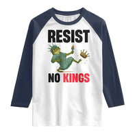 Resist Frog Raglan Shirt No Kings In America Political 2025 - Wonder Print Shop