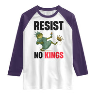 Resist Frog Raglan Shirt No Kings In America Political 2025 - Wonder Print Shop