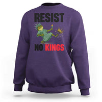 Resist Frog Sweatshirt No Kings In America Political 2025 - Wonder Print Shop