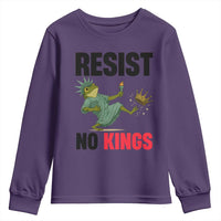Resist Frog Youth Sweatshirt No Kings In America Political 2025 - Wonder Print Shop