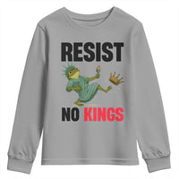 Resist Frog Youth Sweatshirt No Kings In America Political 2025 - Wonder Print Shop
