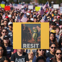 Resist Frog Protest Sign Portland Frog Activist America Political 2025 - Wonder Print Shop