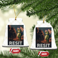 Resist Frog Ceramic Ornament Portland Frog Activist America Political 2025 - Wonder Print Shop