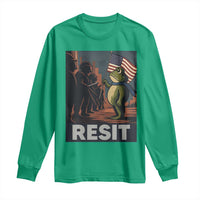 Resist Frog Long Sleeve Shirt Portland Frog Activist America Political 2025 - Wonder Print Shop