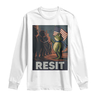 Resist Frog Long Sleeve Shirt Portland Frog Activist America Political 2025 - Wonder Print Shop