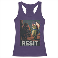 Resist Frog Racerback Tank Top Portland Frog Activist America Political 2025 - Wonder Print Shop