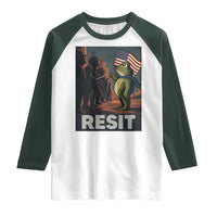 Resist Frog Raglan Shirt Portland Frog Activist America Political 2025 - Wonder Print Shop
