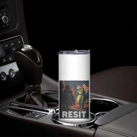 Resist Frog Skinny Tumbler Portland Frog Activist America Political 2025 - Wonder Print Shop