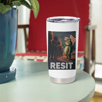 Resist Frog Tumbler Cup Portland Frog Activist America Political 2025 - Wonder Print Shop