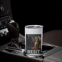 Resist Frog Tumbler Cup Portland Frog Activist America Political 2025 - Wonder Print Shop