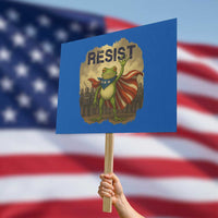 Resist Frog Christian Christmas Protest Sign Funny Polittical 2025 Meme - Wonder Print Shop