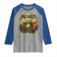 Resist Frog Christian Christmas Raglan Shirt Funny Polittical 2025 Meme - Wonder Print Shop